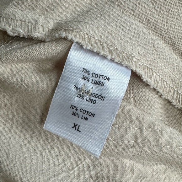 NWT! Rachel Pally linen Carson Pant Linen Canvas white cream neutral Large XL L - Picture 9 of 17